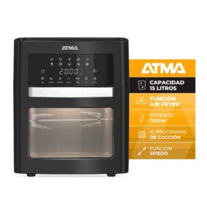 HORNO GRILL + FREIDORA DE AIRE 15L ATMA HGFAB1524PI