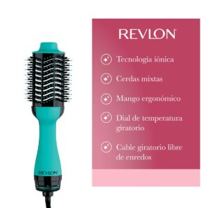 SECADOR DE PELO CEPILLO VOLUMINIZADOR REVLON RVDR5222TEALA2AV1