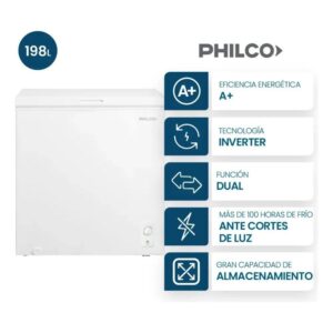 FREEZER 200L INVERTER PHILCO PHCH202BI