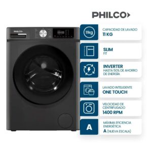 LAVARROPAS 11KG PHILCO INVERTER DARK GRAY PHLF112DGN