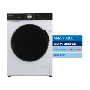 LAVASECARROPAS 11.5KG SMARTLIFE INVERTER CARGA FRONTAL SL-WDI11581400W